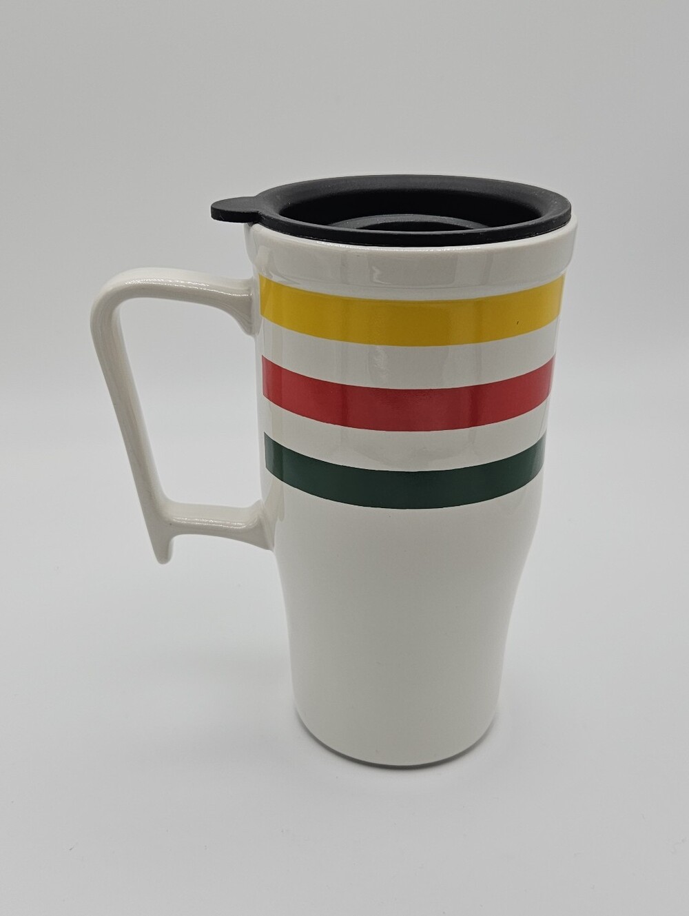 Pendleton Woolen Mills travel mug Glacier stripe ceramic 16 oz